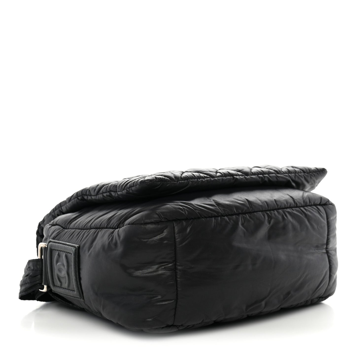 Nylon Small Coco Cocoon Messenger Bag Black