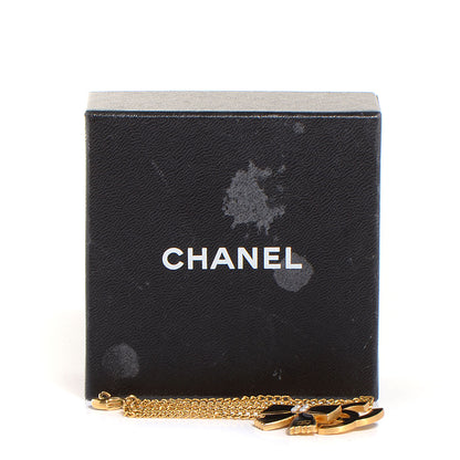 Chanel Enamel CC Bow Necklace Black 5 of 5