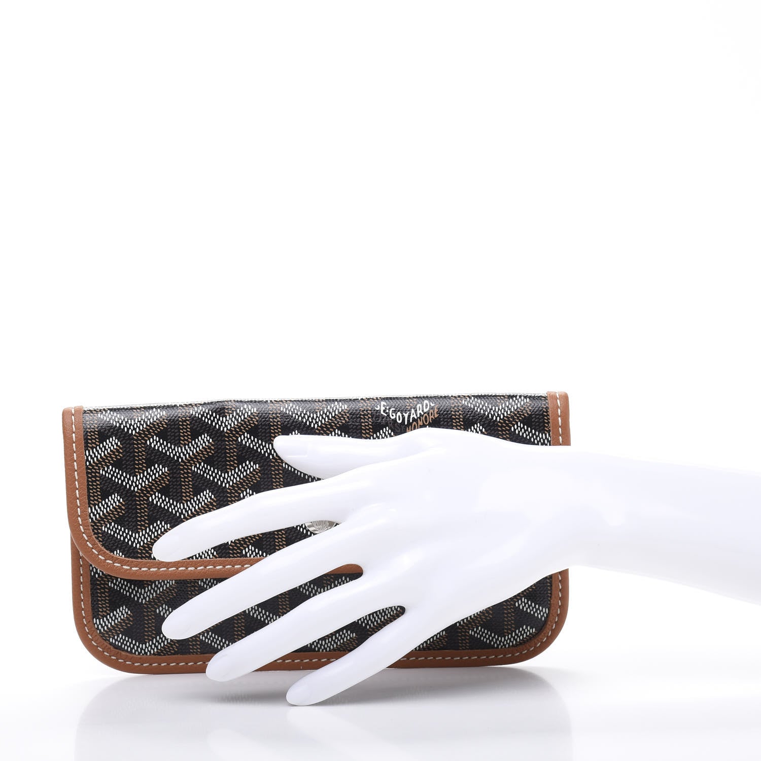 Goyard Goyardine Pouch Black Gold 2 of 9