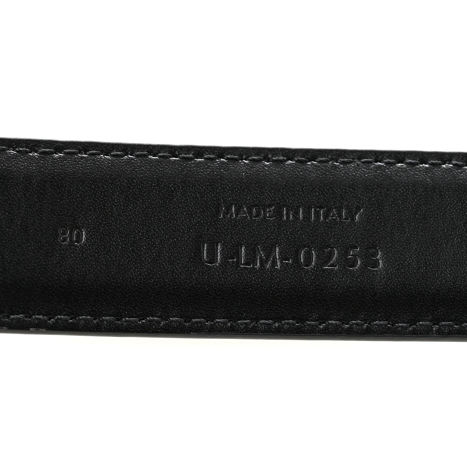 Celine Box Calfskin Medium 25mm Triomphe 80 32 Belt Black 6 of 8