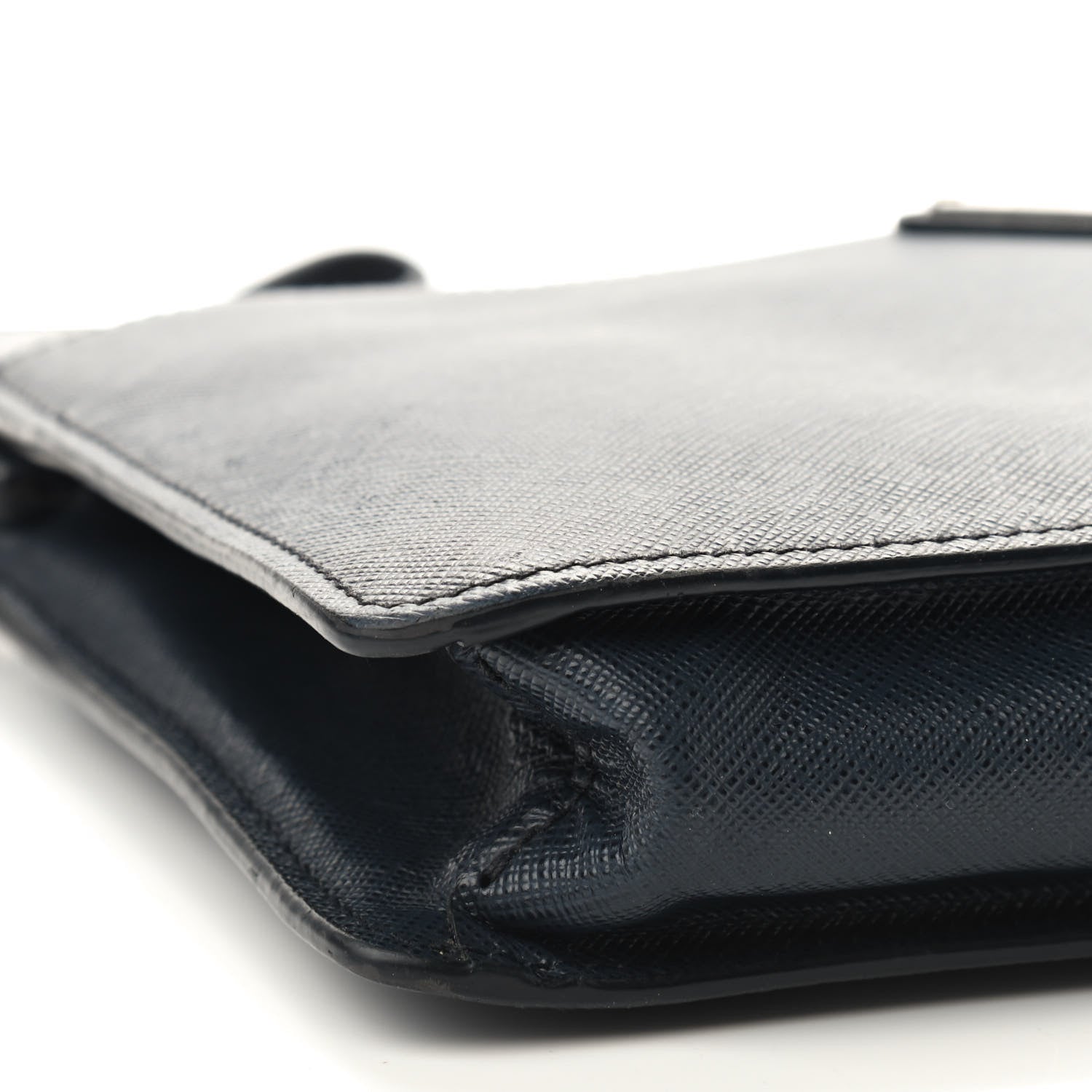 Prada Saffiano Clutch Wristlet Bag Navy 7 of 8
