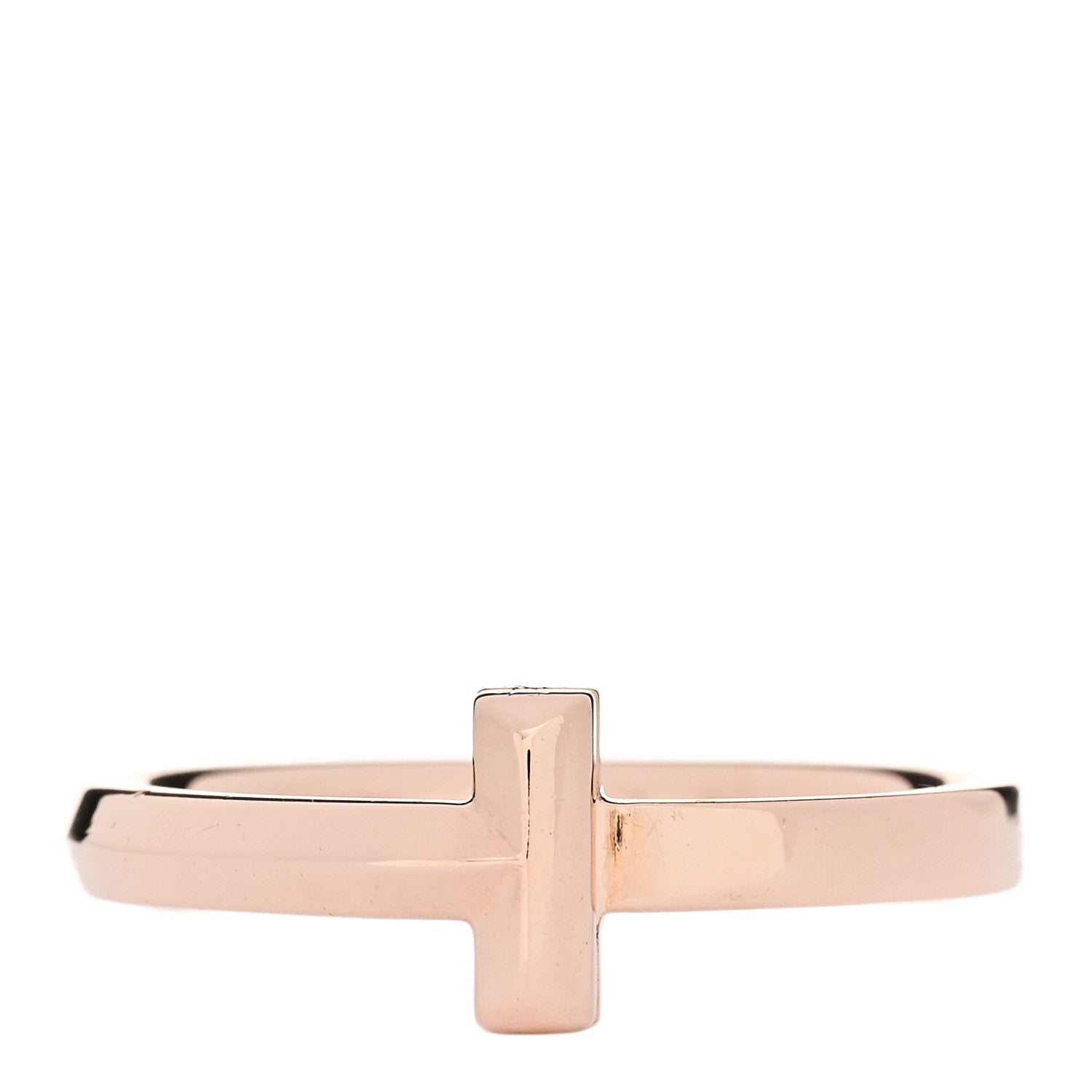 Tiffany 18K Rose Gold T T1 Ring 57 8 1 of 5