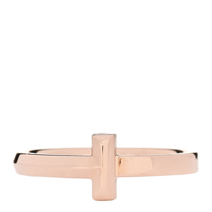 Tiffany 18K Rose Gold T T1 Ring 57 8 1 of 5