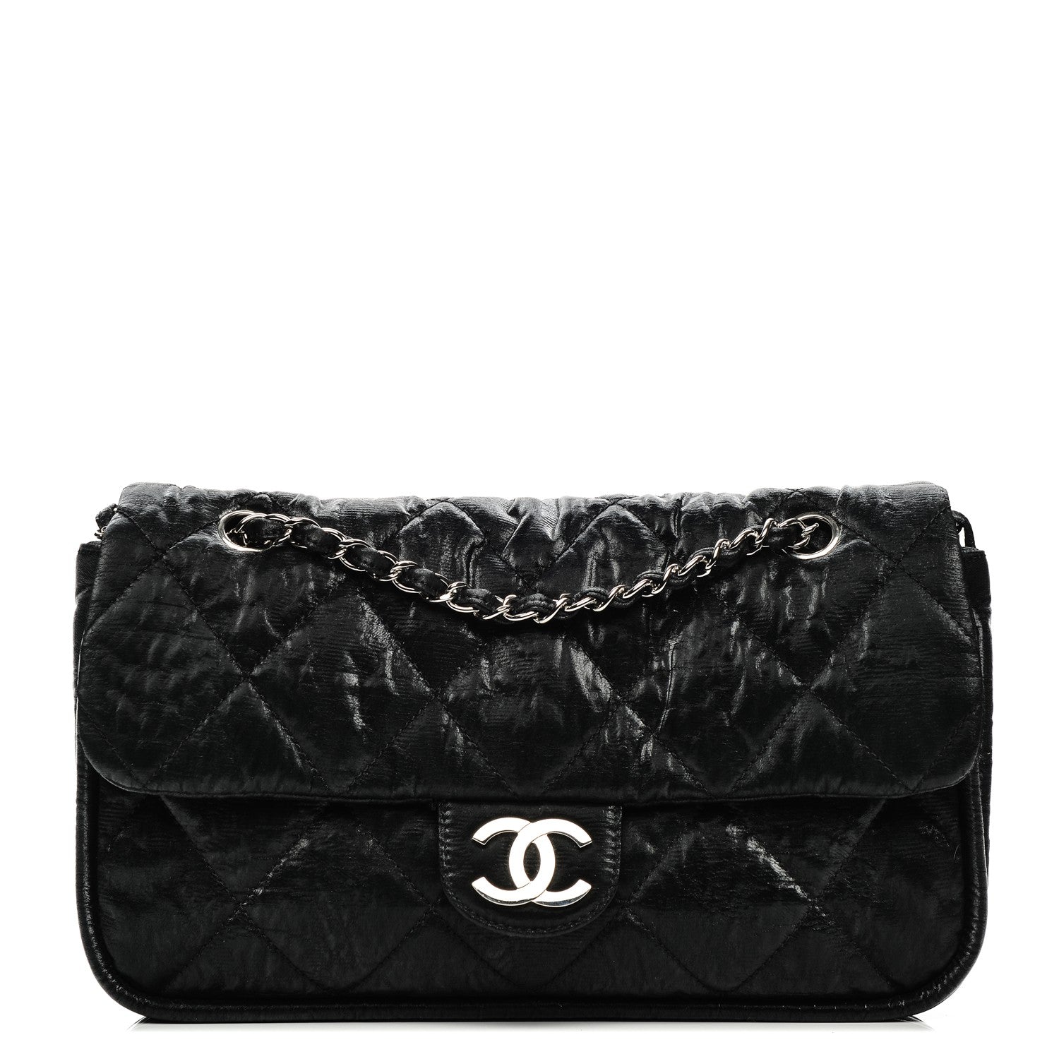 Chanel Coated Canvas Le Marais Flap Black 1 of 7