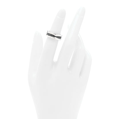 Bulgari Sterling Silver Ceramic Save The Children One-Band Ring 47 4 2 of 6