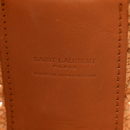 Saint Laurent Raffia Sac Round Naturel 5 of 9