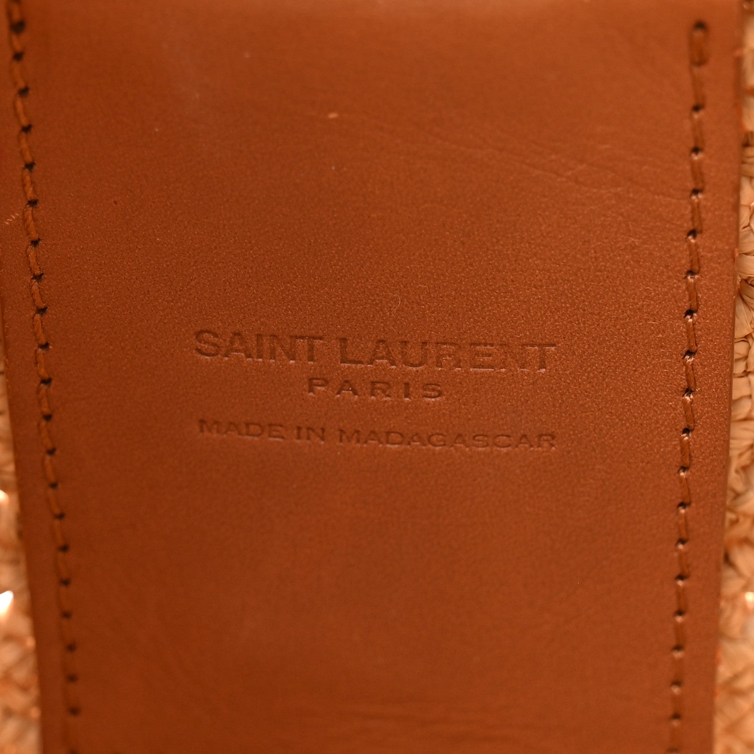 Saint Laurent Raffia Sac Round Naturel 6 of 10