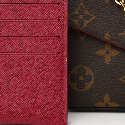 Louis Vuitton Monogram Pochette Felicie Chain Wallet Fuchsia 13 of 15