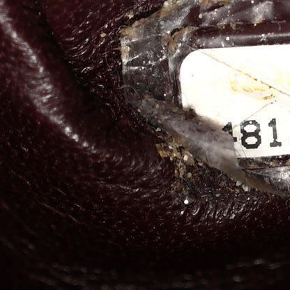 Chanel Rabbit Fur Quilted Pattern Shopping Tote Burgundy 8 of 11