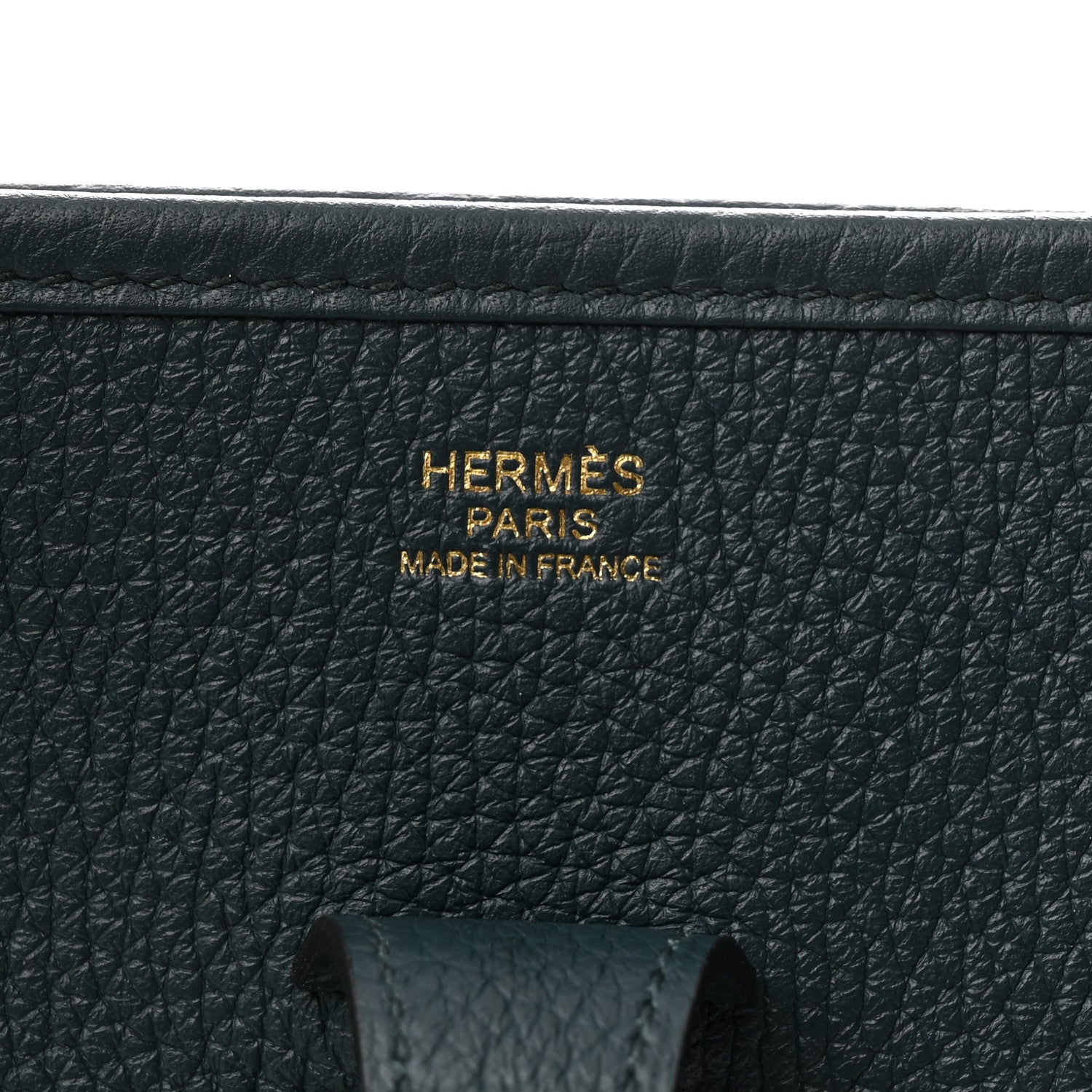 Hermes Taurillon Clemence Evelyne III PM Vert Cypress 6 of 10