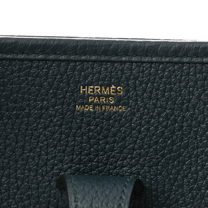 Hermes Taurillon Clemence Evelyne III PM Vert Cypress 6 of 10