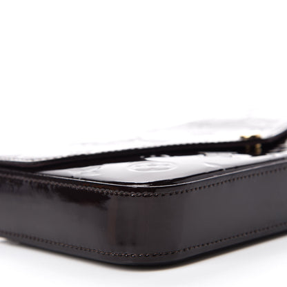 Louis Vuitton Vernis Pochette Felicie Chain Wallet Amarante 6 of 11