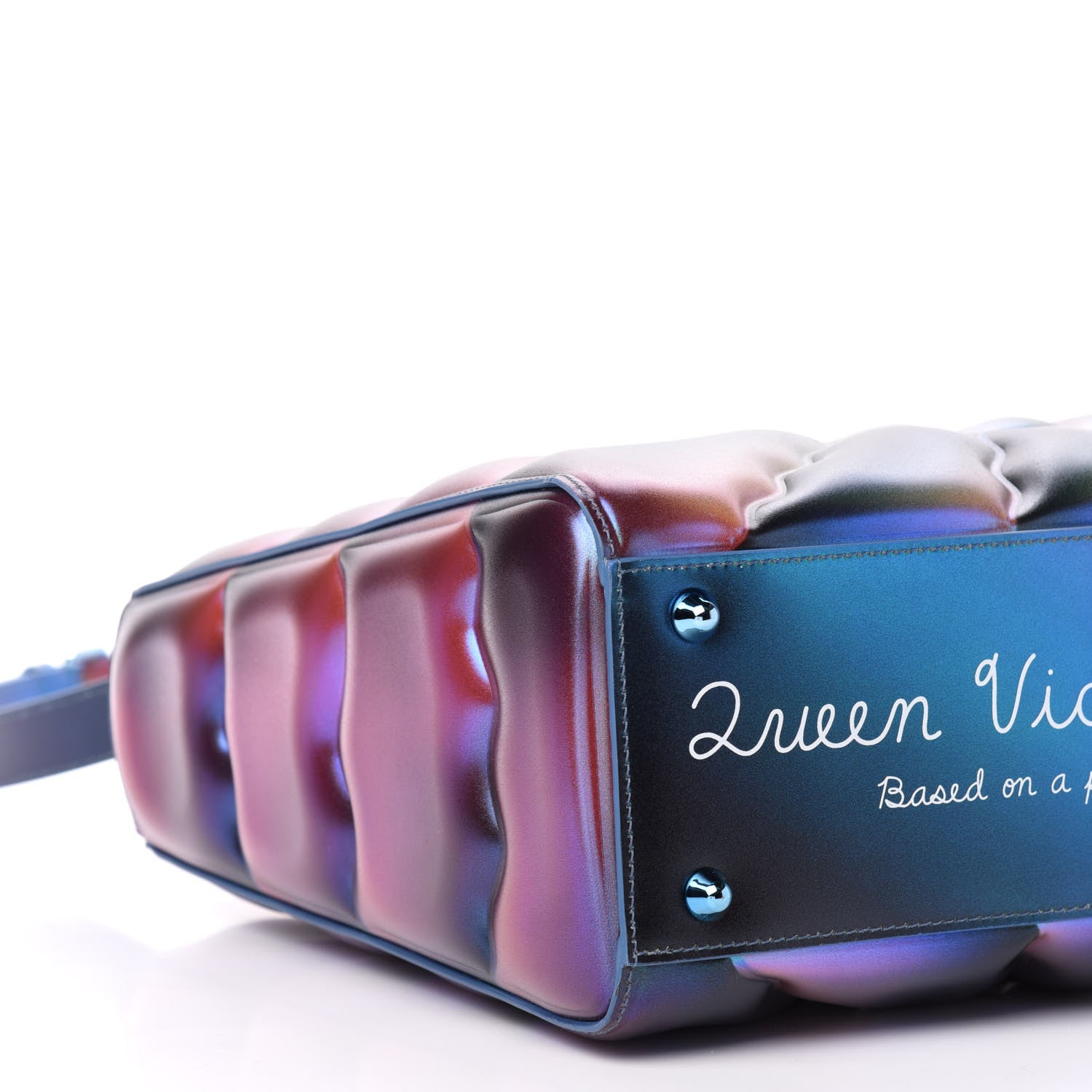 Christian Dior Metallic Iridescent Calfskin Large Judy Chicago Lady Art Multicolor 7 of 11
