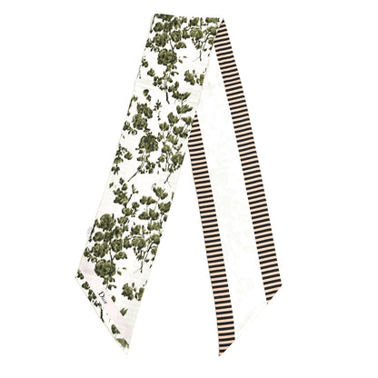 Christian Dior Silk Mitzah Scarf White Multicolor 2 of 4