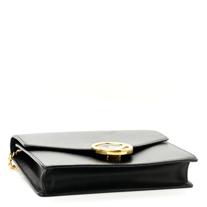 Fendi Vitello Liberty Lucido F is Fendi Medium Envelope Wallet on Chain Black 4 of 11