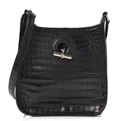 Hermes Matte Niloticus Crocodile Vespa TPM Black 1 of 7