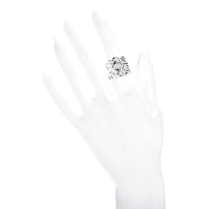 Hermes Sterling Silver GM Chaine d'Ancre Enchainee Band Ring 51 5.75 2 of 4