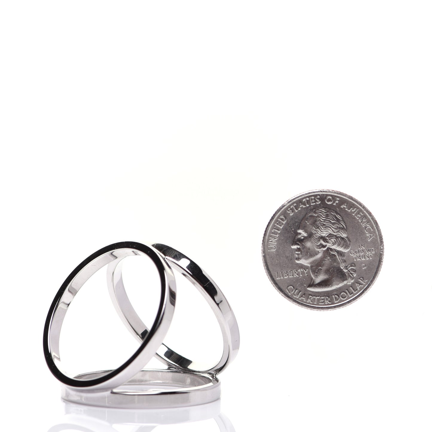 Palladium Trio Scarf Ring