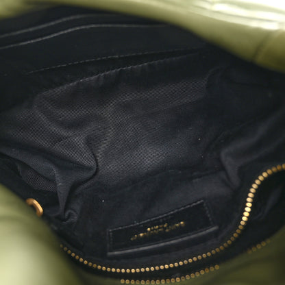 Saint Laurent Lambskin Quilted Toy Loulou Puffer Monogram Chain Satchel Light Pistache 5 of 11