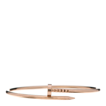 Cartier 18K Pink Gold Small Juste Un Clou Bracelet 17 1 of 5