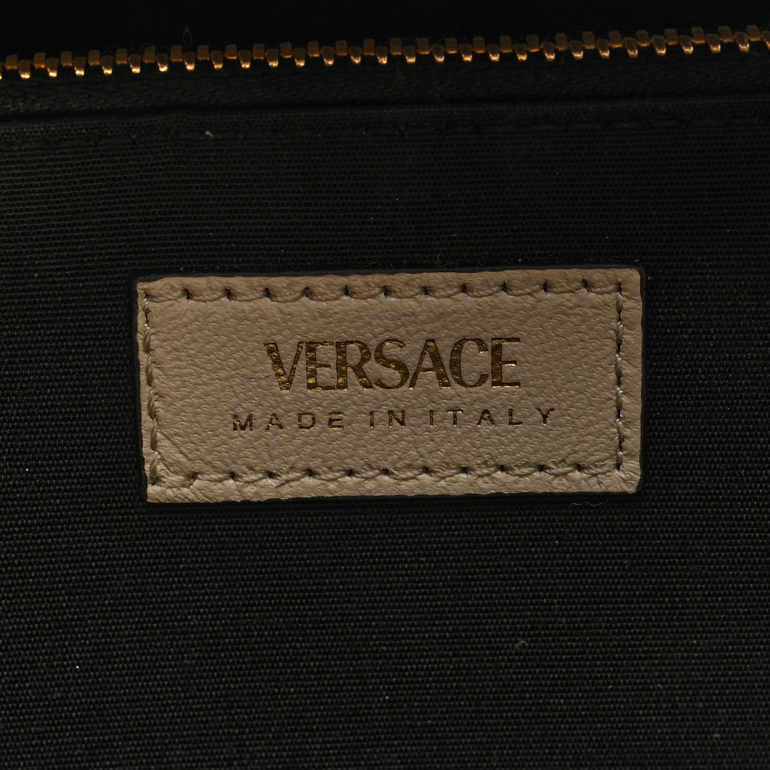 Versace Metallic Calfskin Crystal Medusa Wallet On Chain Gold 6 of 9