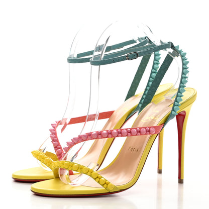 Christian Louboutin Nappa Spikes Mafaldina 100 Sandals 41 Version Multi 3 of 7