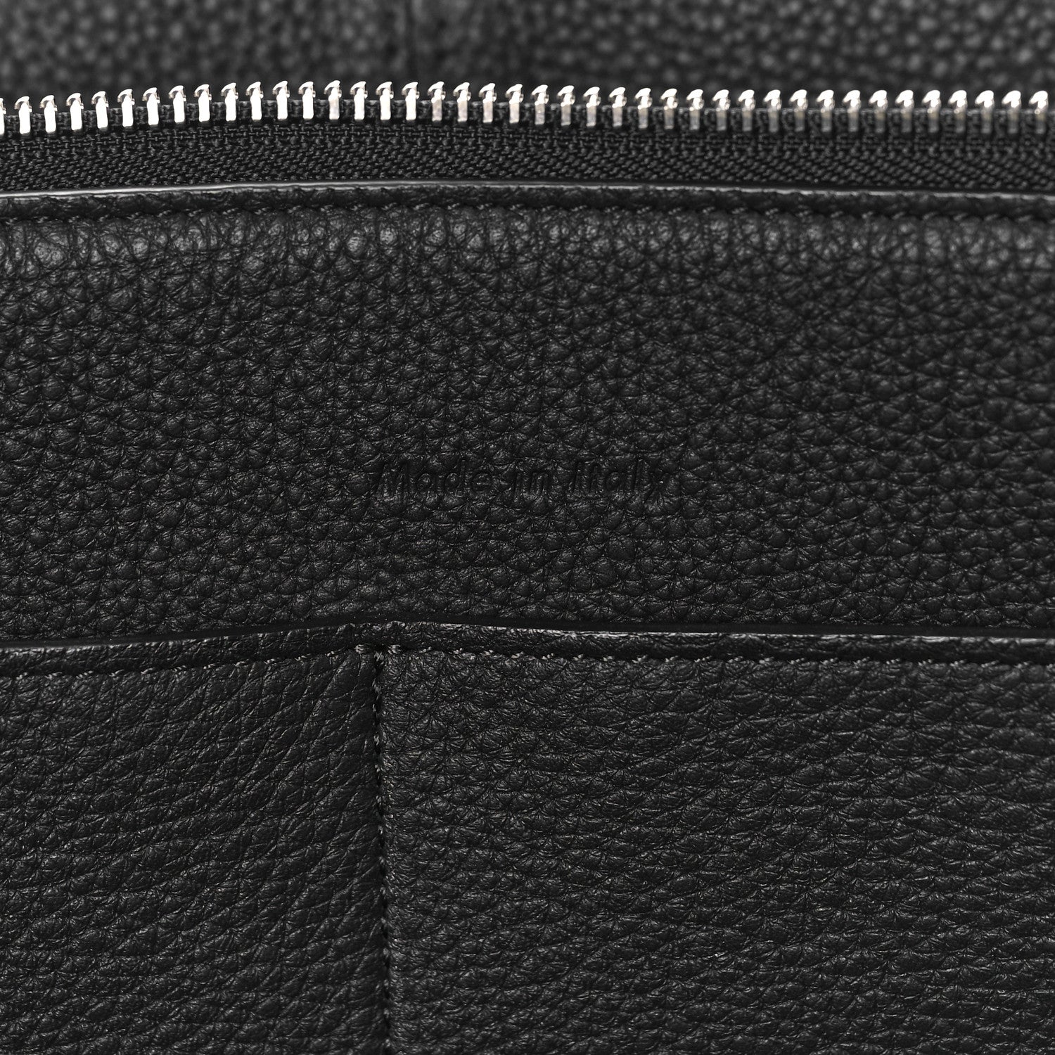 Celine Baby Grained Calfskin Medium Tri-Fold Bag Black 6 of 9