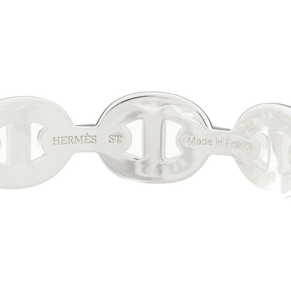 Hermes Sterling Silver MM Chaine d'Ancre Enchainee Cuff Bracelet ST 3 of 5