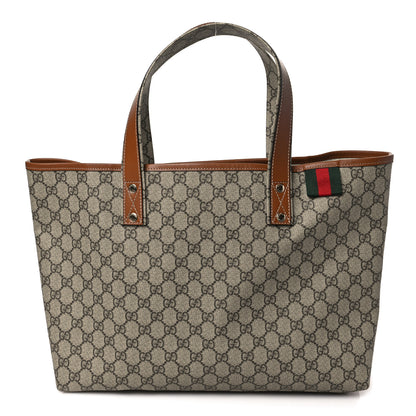 Gucci GG Plus Monogram Medium Signature Web Loop Tote Brown 1 of 9