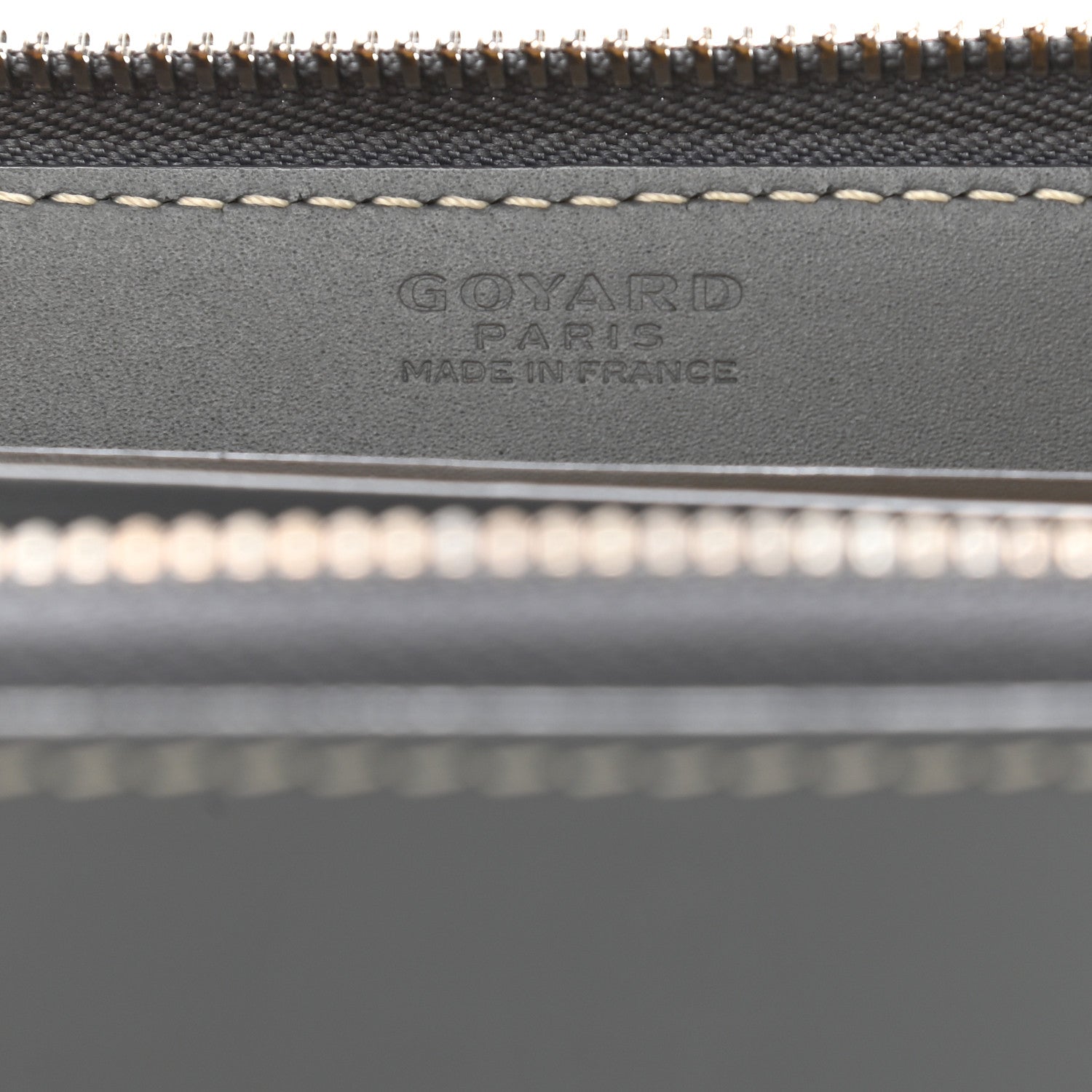 Goyard Goyardine Matignon Zip Around GM Wallet Grey 6 of 7