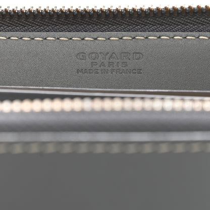 Goyard Goyardine Matignon Zip Around GM Wallet Grey 6 of 7