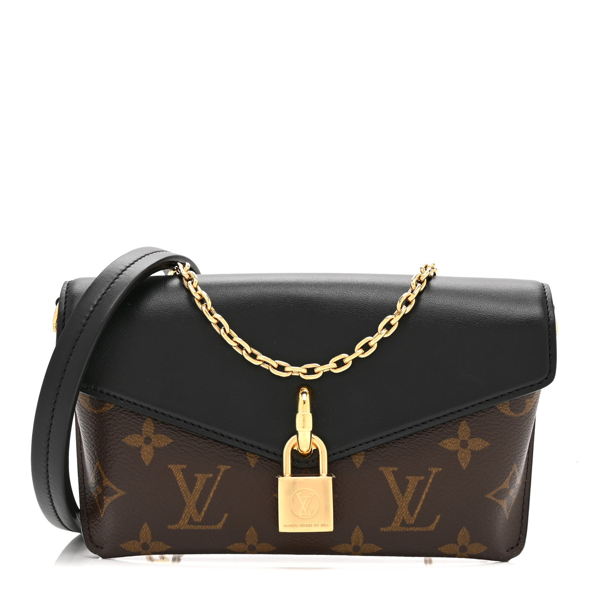 Louis Vuitton Monogram Padlock On Strap Black 1 of 9