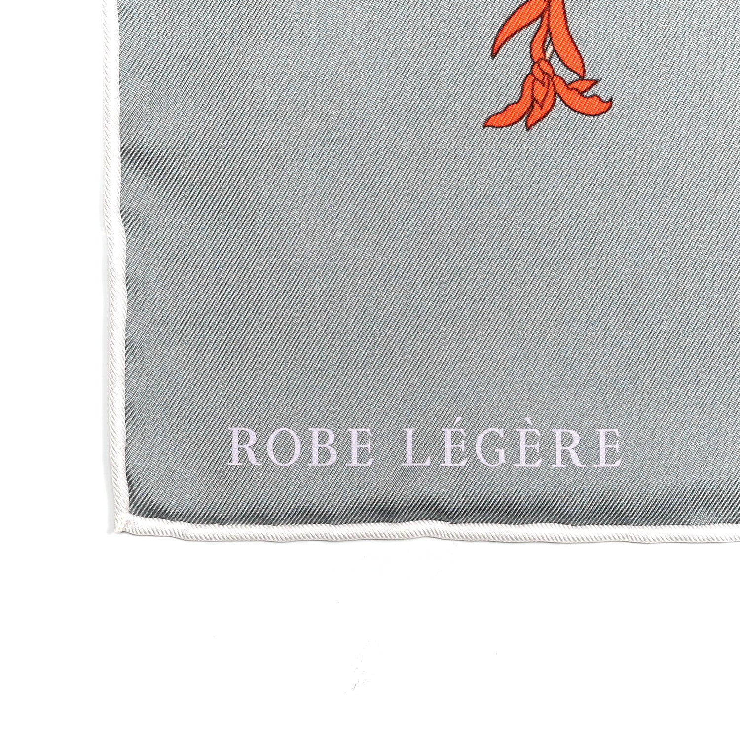 Hermes Silk Robe Legere Scarf 90 Gris Corail Rose Pourpre 2 of 6