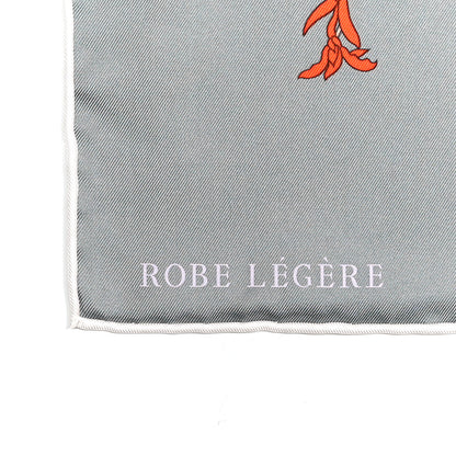 Hermes Silk Robe Legere Scarf 90 Gris Corail Rose Pourpre 2 of 6