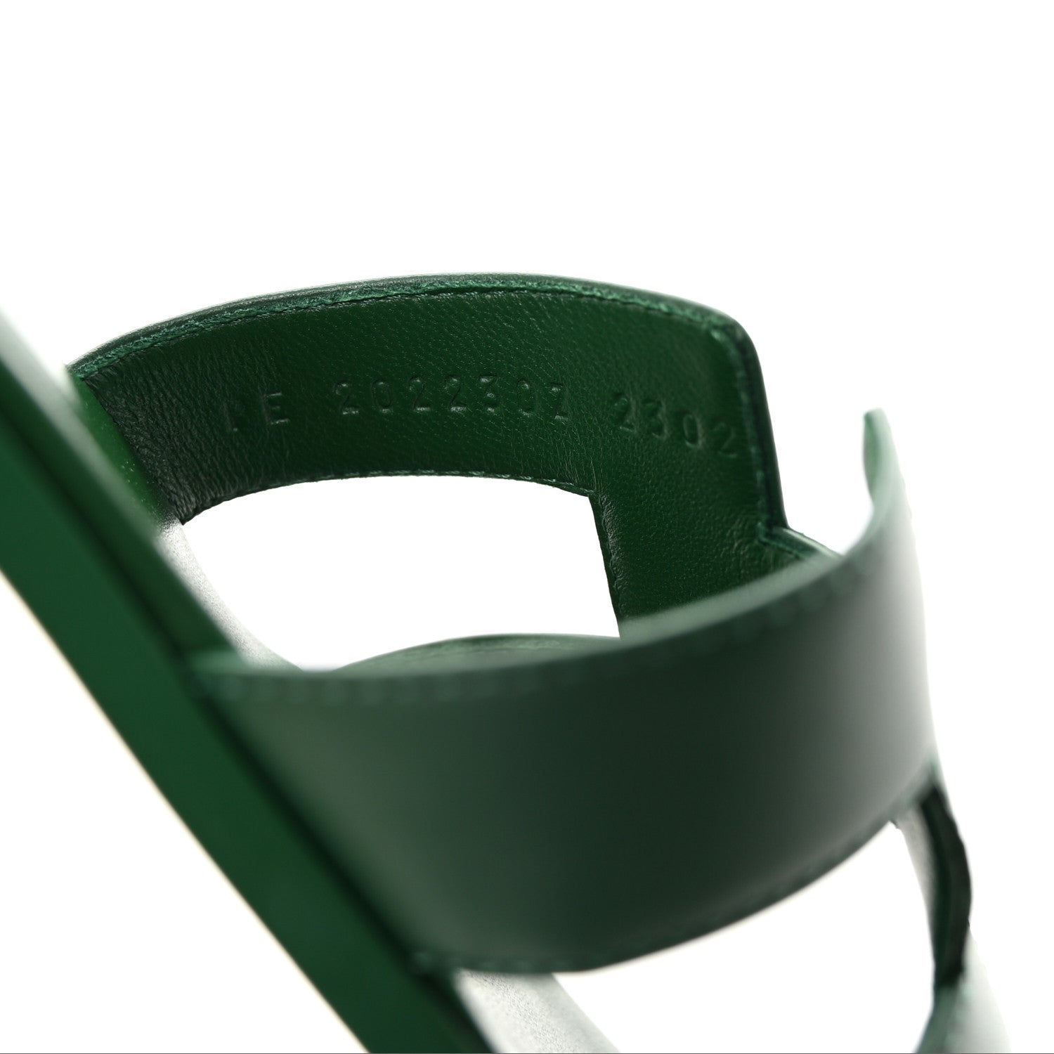 Hermes Calfskin Oran Sandals 38 Vert Electrique 9 of 10