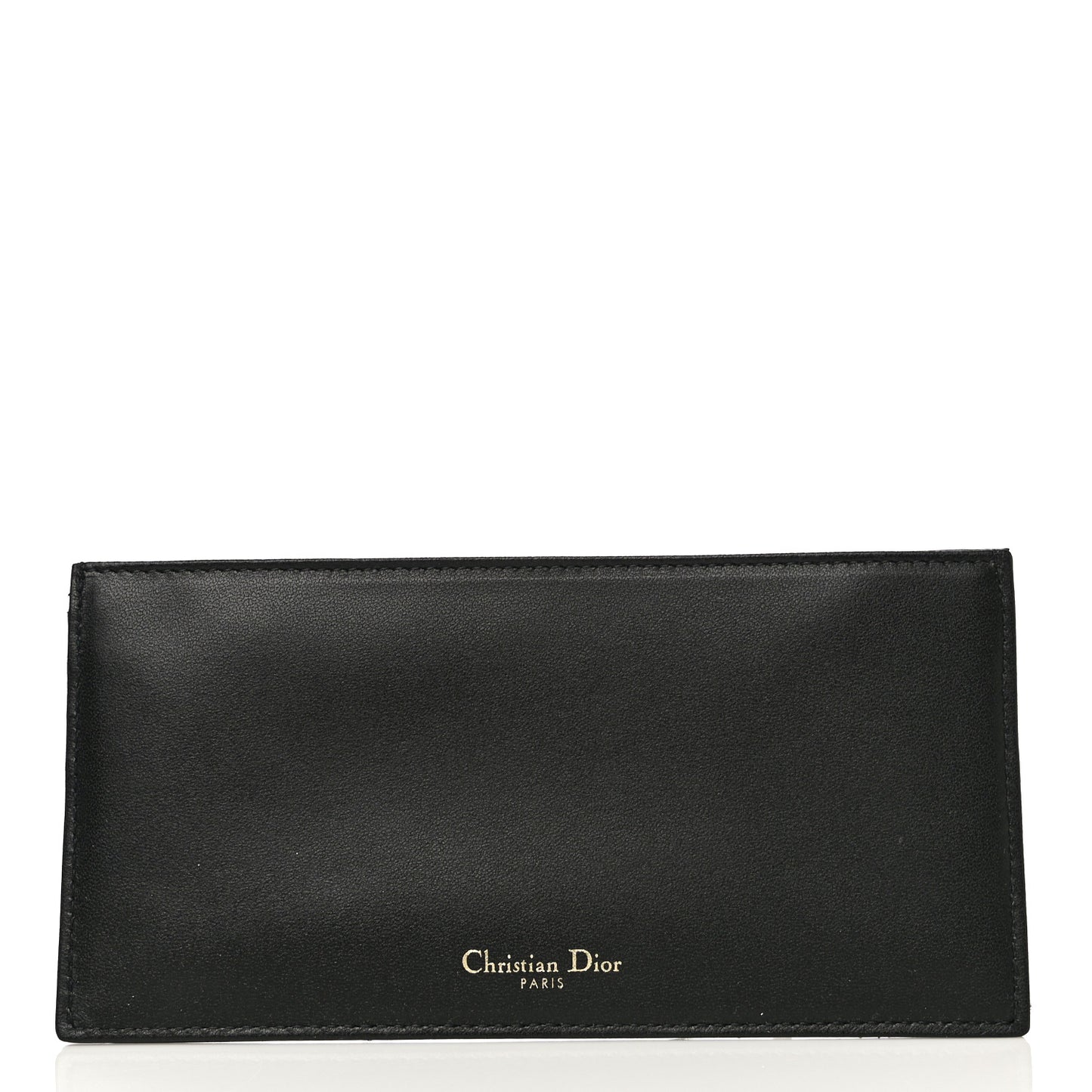 Satin Cannage Lady Dior Clutch Black