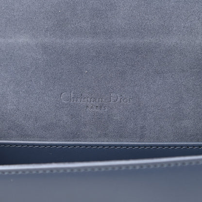 Christian Dior Calfskin Cannage Diamond Lady Dior Chain Wallet Blue 7 of 11