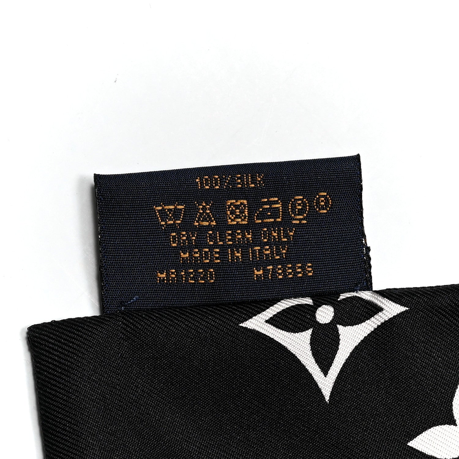 Louis Vuitton Silk Monogram Confidential Bandeau Black 4 of 4