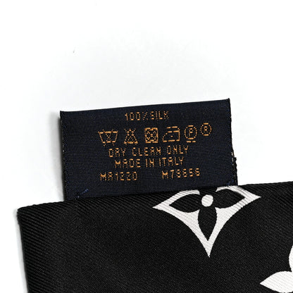 Louis Vuitton Silk Monogram Confidential Bandeau Black 4 of 4