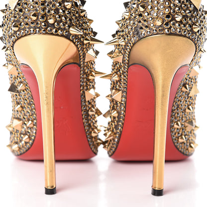 Christian Louboutin Potpourri Strass Pigalli 120 Pumps 39.5 Hematite Gold 14 of 17