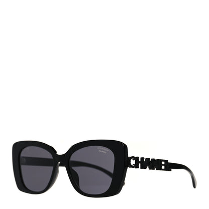 Chanel Acetate Strass Polarized Square Sunglasses 5422-B-A Black 1 of 8