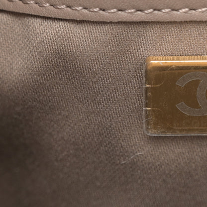 Chanel Suede Quilted Small Chanel 25 Handbag Dark Grey 7 of 10