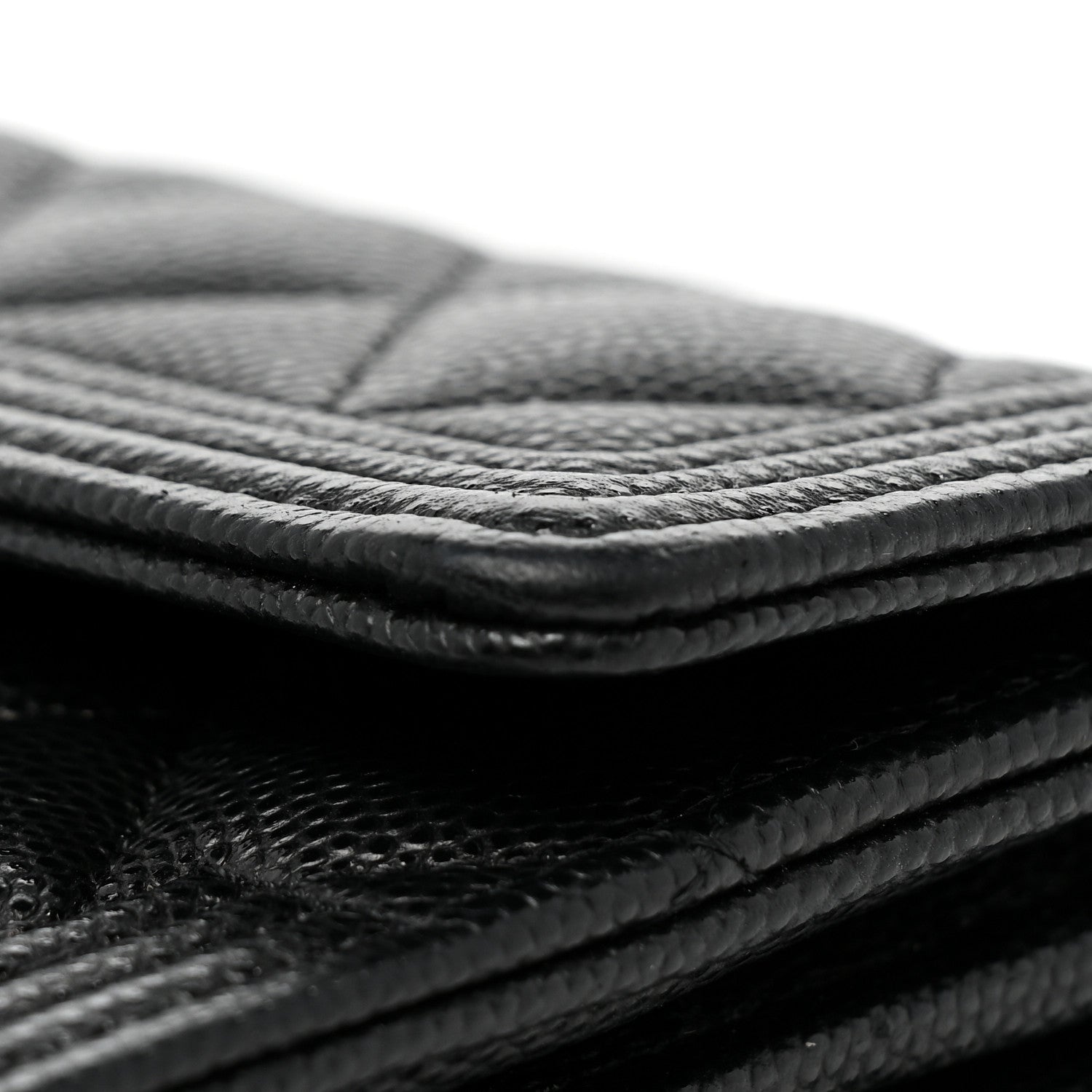 Chanel Caviar Quilted Long Boy Flap Wallet Black 13 of 14