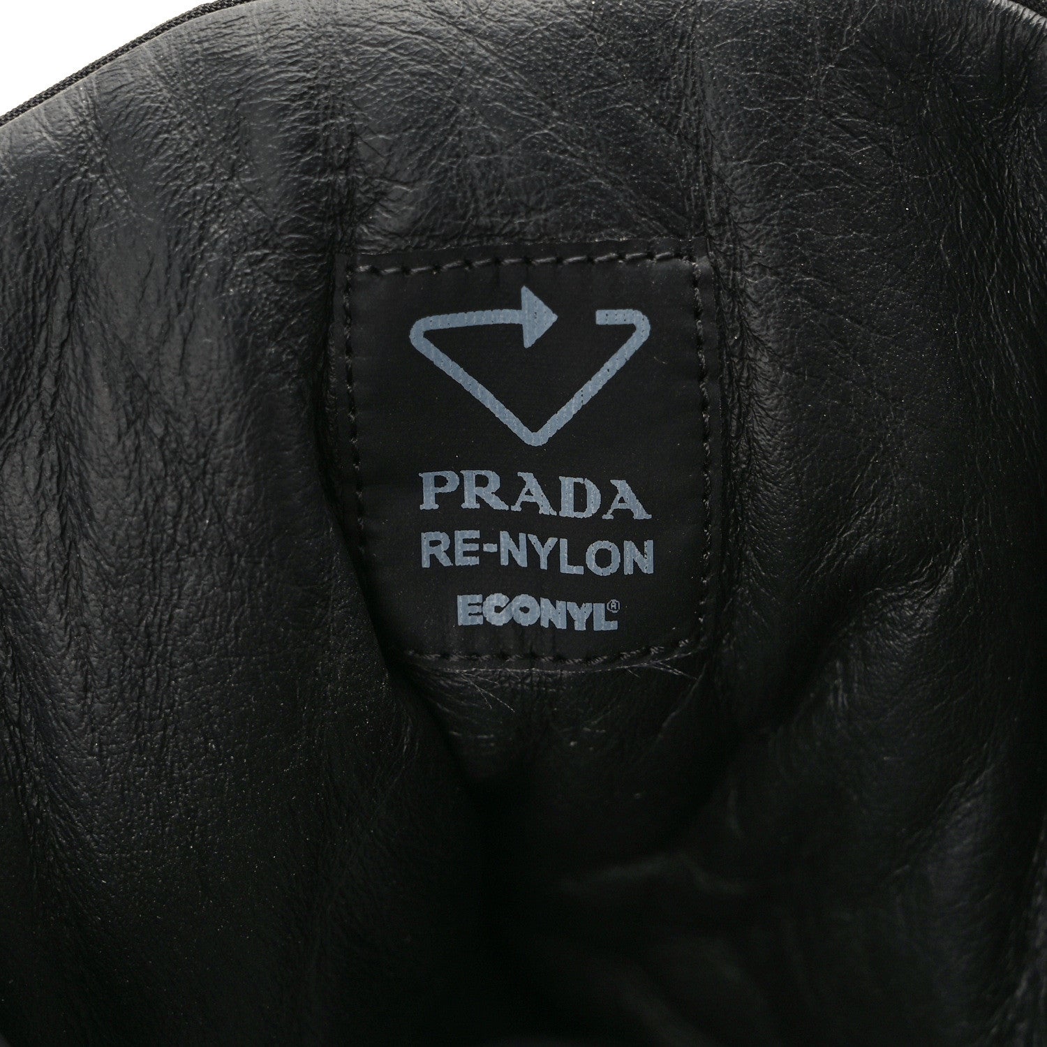 Prada Re-Nylon Gabardine Metal Triangle Logo Mens Wheel Pouch Pocket High Top Sneakers 12 Black 9 of 11