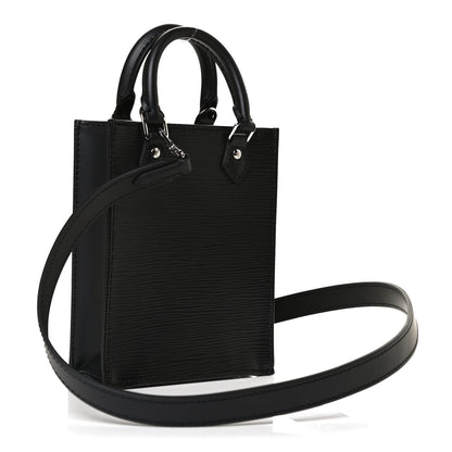 Louis Vuitton Epi Petit Sac Plat Black 3 of 9