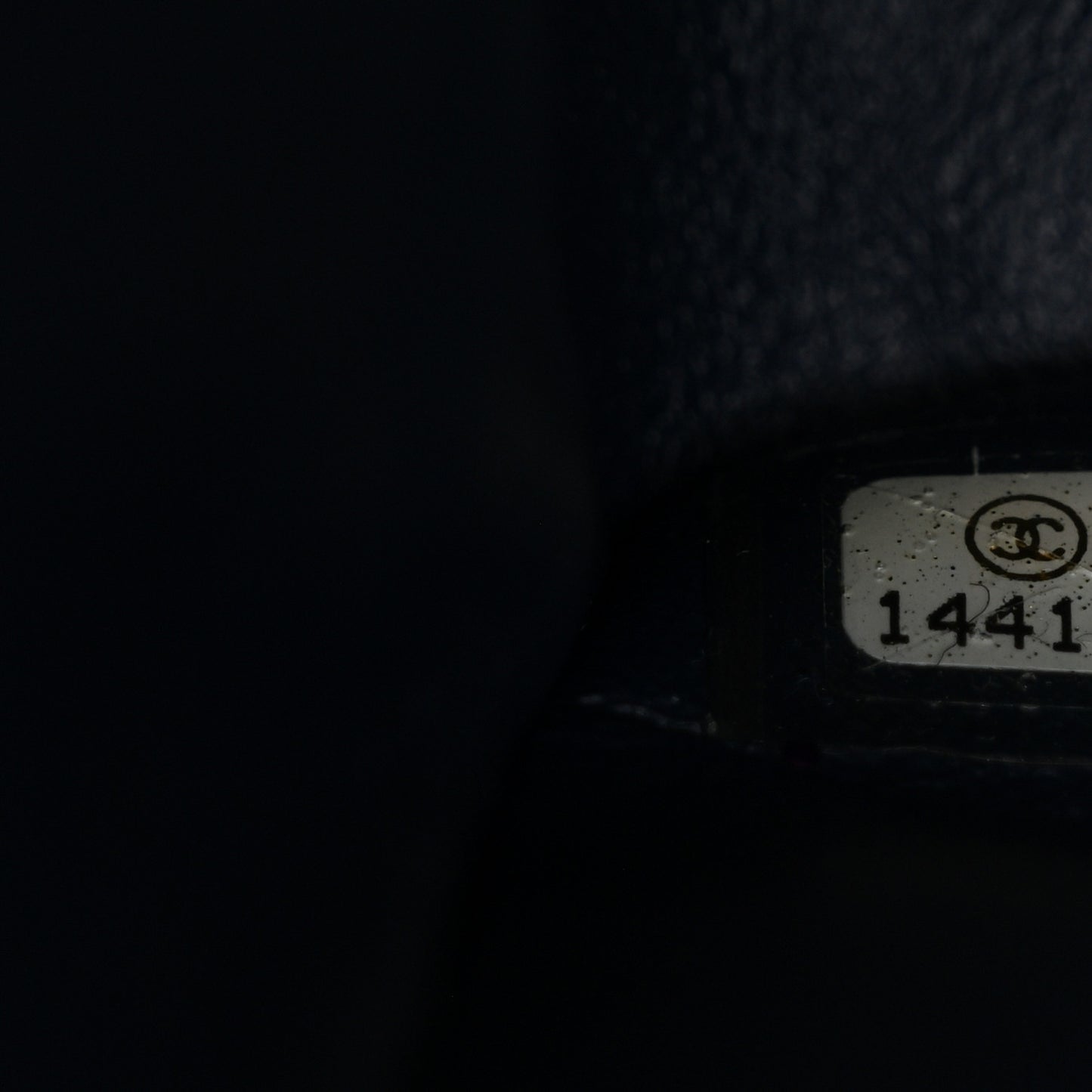 Patent Quilted Jumbo Double Flap Dark Blue
