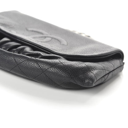 Chanel Caviar Half Moon Wallet On Chain WOC Black 7 of 11