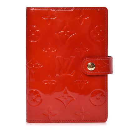 Louis Vuitton Vernis Small Ring Agenda Cover Red 1 of 6