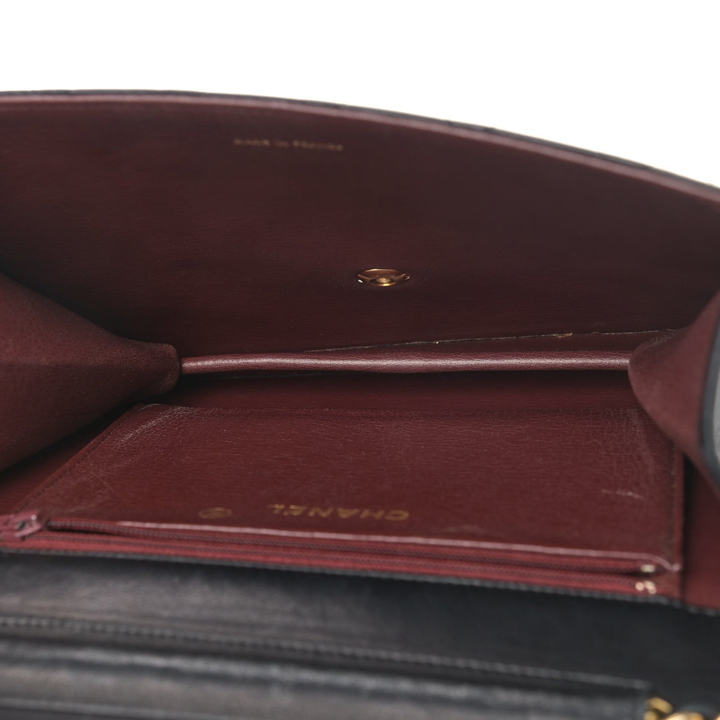 Lambskin Quilted Small Single Flap Black