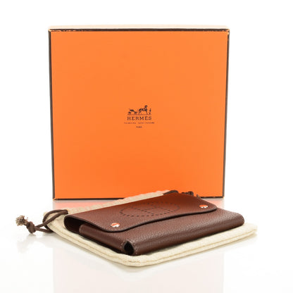 Hermes Taurillon Clemence Mises et Relances Chocolate 4 of 7